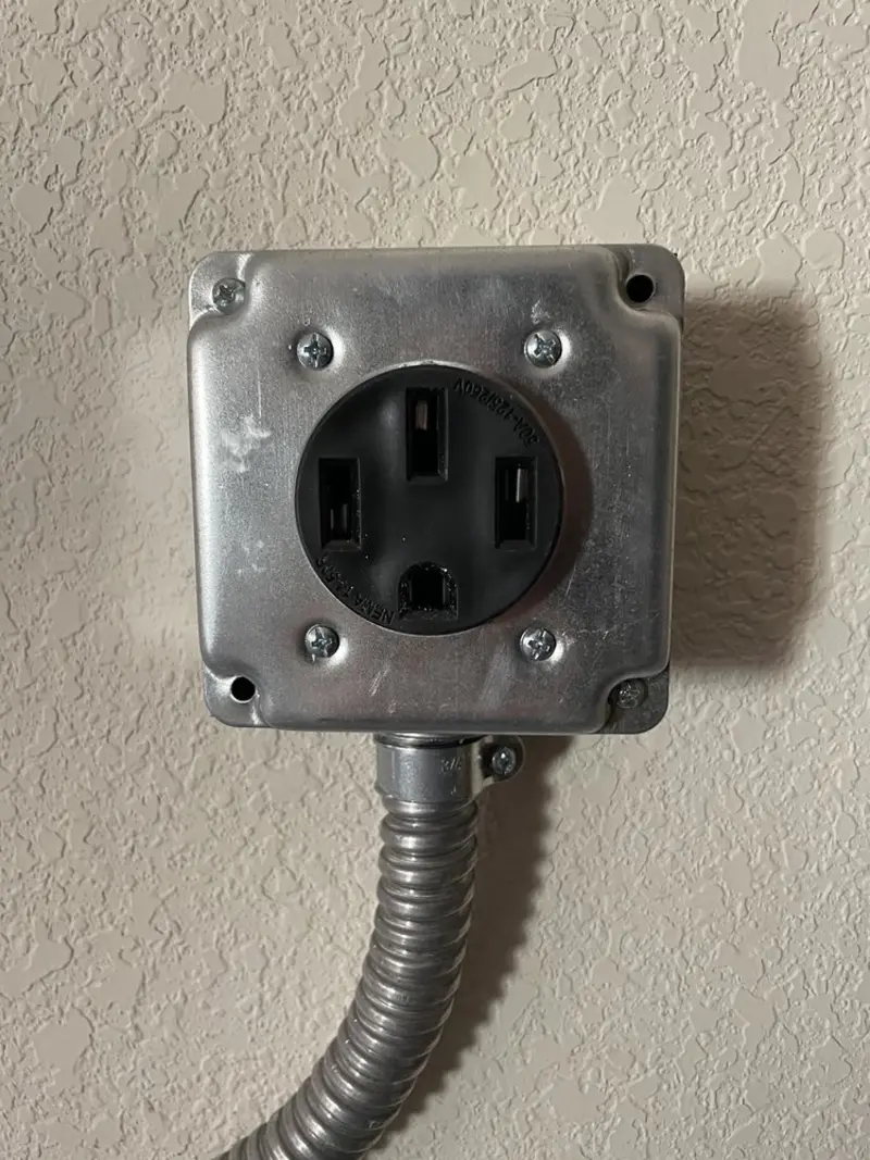 NEMA 14-50 outlet installed for Smart Home Electrical in Crane